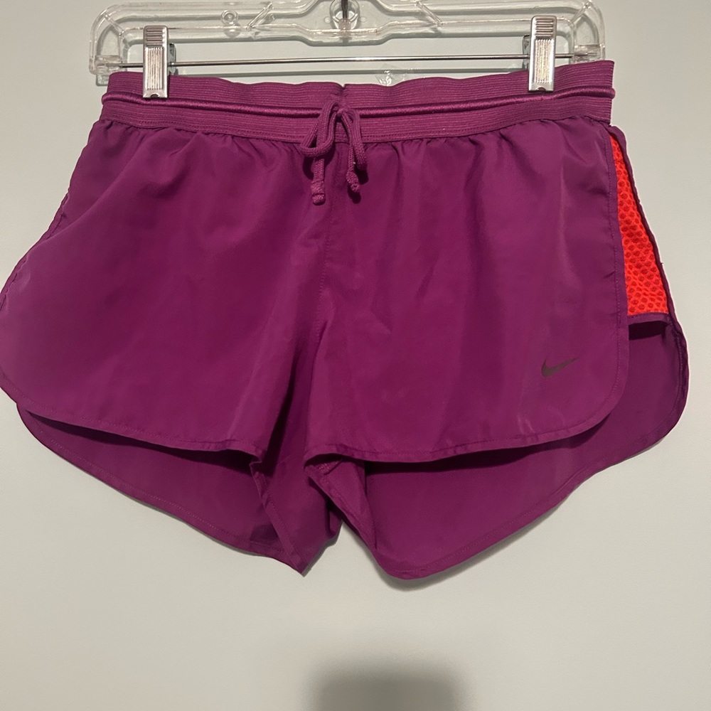 Nike Running Shorts, Purple and Orange